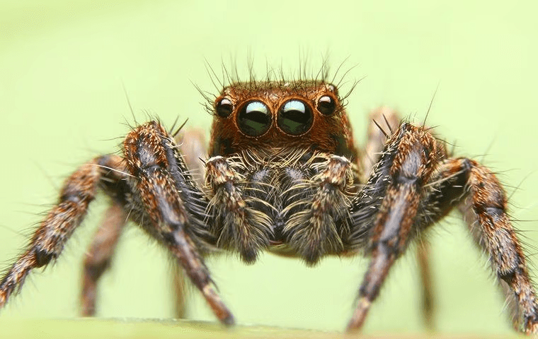 upclose photo of a wolf spider